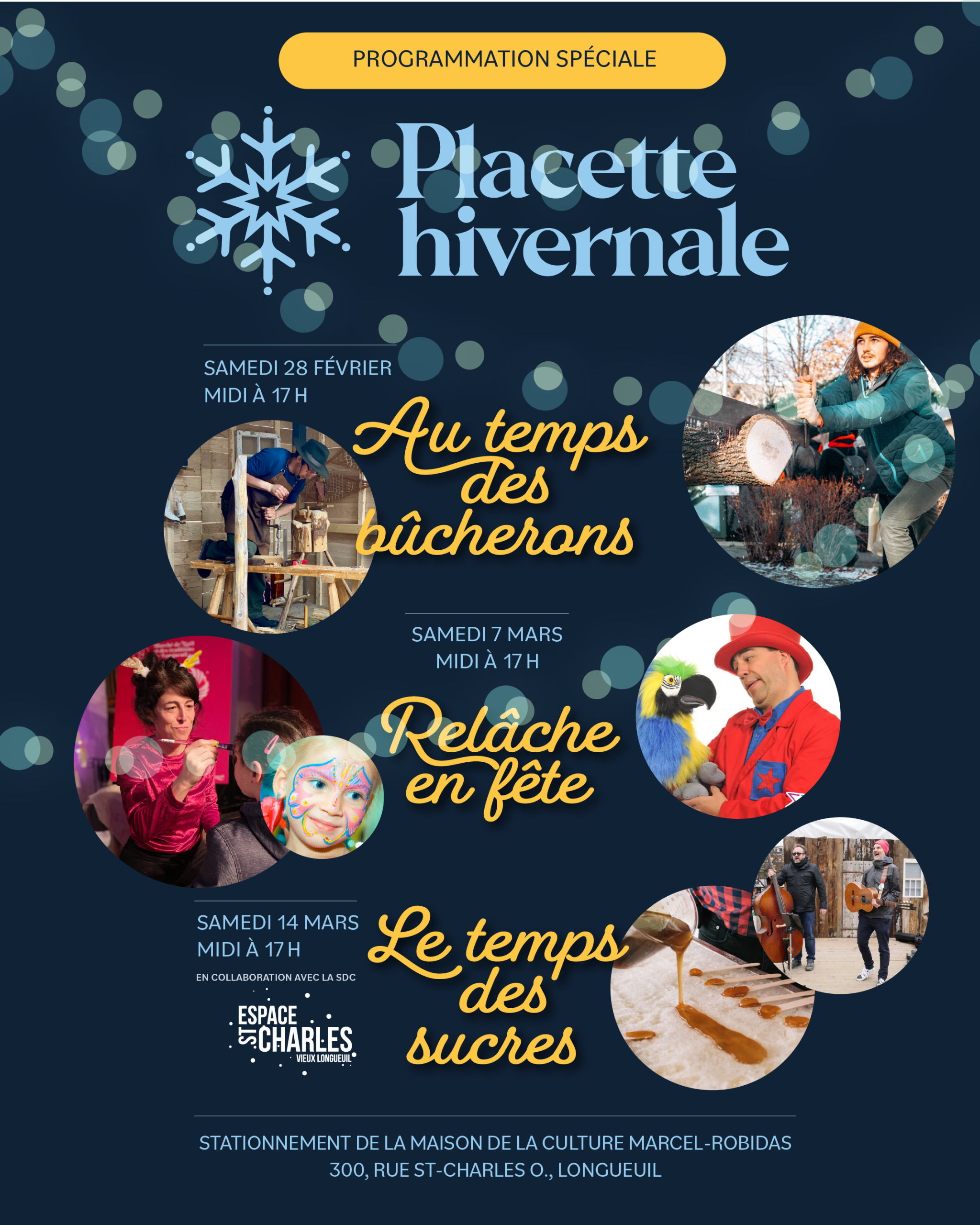 Trois rendez-vous festifs à La Placette hivernale